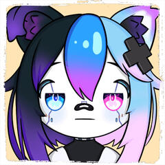 Untitled A static emote of K4RM0BUDDY staring, it's very cute.