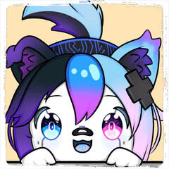Untitled A static emote of K4RM0BUDDY peaking , it's very cute.