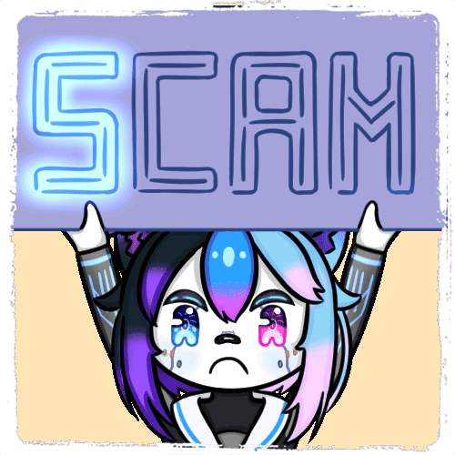 A static emote of K4RM0BUDDY scam, it's very cute.