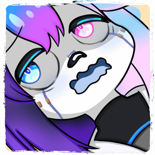 A static emote of K4RM0BUDDY bocci possessed, it's very cute.