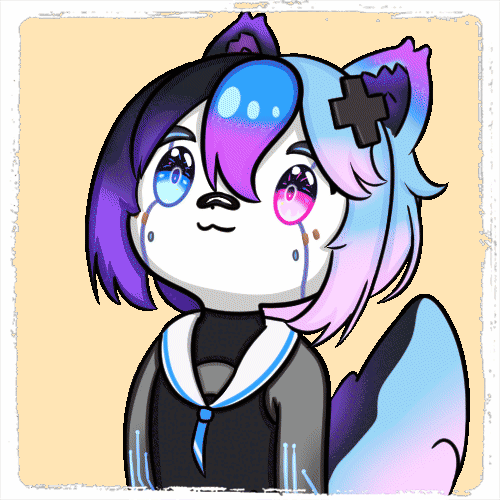 A static emote of K4RM0BUDDY exploding, it's very cute.