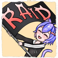 Untitled A static emote of Flomnp holding a flag, it's very cute.