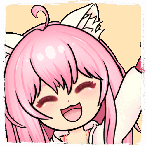 A static emote of Mysteli waving