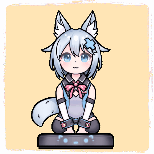 An animated emote of VarooVT spinning