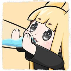 Untitled A static emote of ManukaB drinking water, it's very cute.