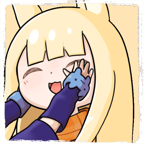 An animated emote of ManukaB being rubbed, it's very cute.