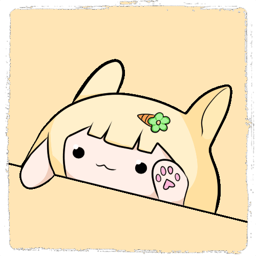 An animated emote of ManukaB banging the table, it's very cute.