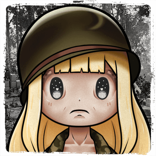 An animated emote of manukab with PTSD