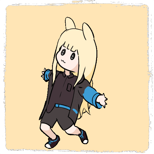 An animated emote of ManukaB dancing, it's very cute.