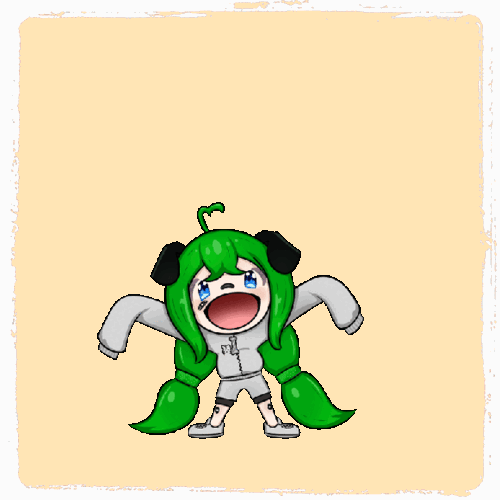 An animated emote of Tippyhendrix Omming