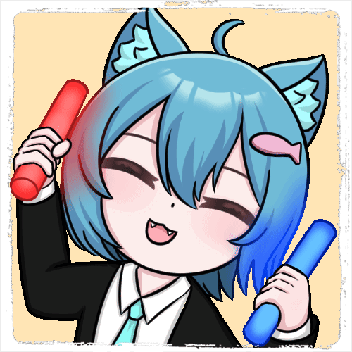 A static emote of arealboiii raving, it's very cute.