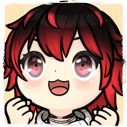 A static emote of Emmikthe3rd Yarring like a pirate derp, it's very cute.